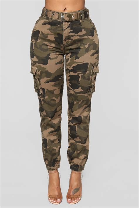 fashion nova camo pants|high waisted camo pants women's.